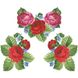 Набор для вышивки нитками Барвиста Вышиванка заготовки женской блузки – вышиванки Пышные розы, фиалки БЖ008шБннннi
