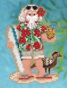 Гавайский Санта. Набор для вышивания. Mill Hill (MH202301) - Вышивка крестиком и бисером - Овца Рукодельница