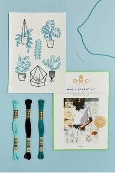 Набір для вишивання хрестиком DMC FK100 Cactus collection - Вишивка хрестиком і бісером - Овечка Рукодільниця
