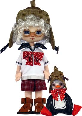 Мальчик с пингвином. Набор для шитья куклы и мягкой игрушки. ZooSapiens (К1078) - Вышивка крестиком и бисером - Овца Рукодельница