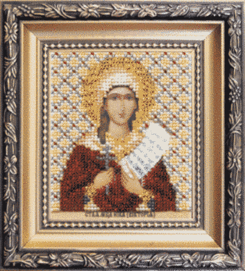 Икона святая мученица Ника (Виктория). Набор для вышивки бисером. Чаривна мить (Б-1136) - Вышивка крестиком и бисером - Овца Рукодельница