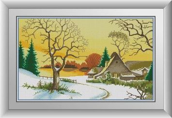 Набір для малювання каменями алмазний живопис Dream Art Перший сніг (квадратні, повна) 30777D - Вишивка хрестиком і бісером - Овечка Рукодільниця