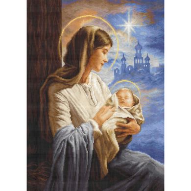 Дева Мария с Младенцем Набор для вышивки крестом Luca-S B617 - Вышивка крестиком и бисером - Овца Рукодельница