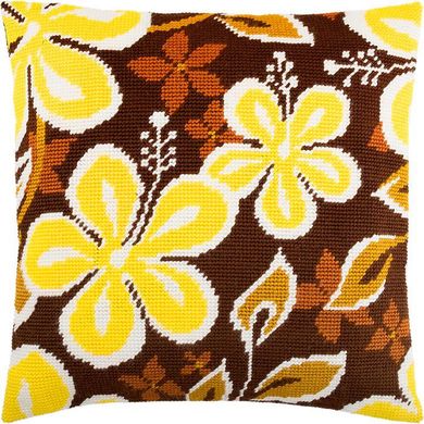 Желтые цветы. Подушка для вышивания полукрестом. Чарівниця (V-229) - Вышивка крестиком и бисером - Овца Рукодельница