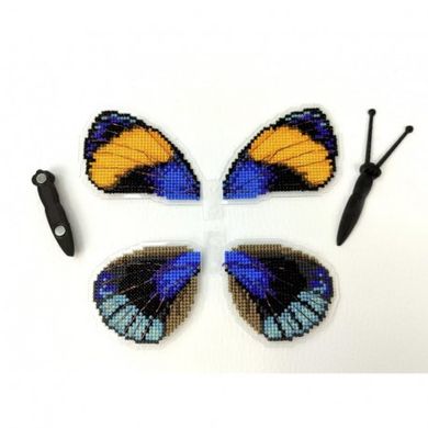 Callicora sapphire. Метелик Набір для вишивання хрестиком ArtInspirate BUT-069 - Вышивка крестиком и бисером - Овца Рукодельница
