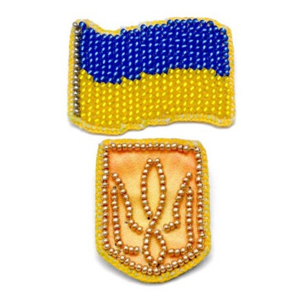Национальная символика Набор для вышивки бисером брошки VDV БР-017 - Вышивка крестиком и бисером - Овца Рукодельница