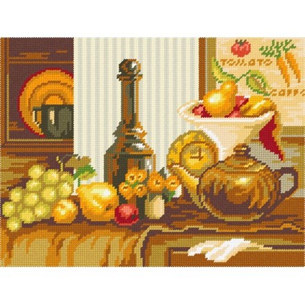 Кухонний натюрморт Набір для вишивання на канві з малюнком Quick Tapestry TL-11 - Вишивка хрестиком і бісером - Овечка Рукодільниця