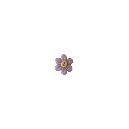 Purple Six Petal Flower w/Yellow Center Пуговица Stoney Creek SB086PLM - Вишивка хрестиком і бісером - Овечка Рукодільниця