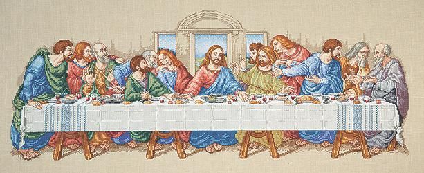 The Last Supper Тайная вечеря. Набор для вышивания крестом. Janlynn (1149-11) - Вышивка крестиком и бисером - Овца Рукодельница