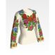 Набор для вышивки нитками Барвиста Вышиванка заготовки женской блузки – вышиванки Багатые цветые. Буковинская БЖ005кМннннi