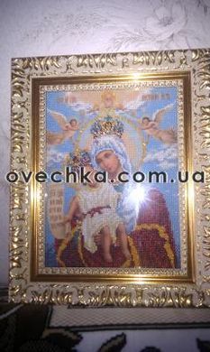 Богородица Милующая - Вышивка крестиком и бисером - Овца Рукодельница