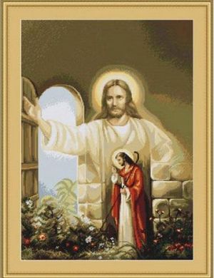 Ісус стукає у двері. Набір для вишивання хрестом. Luca-S (B411) - Вишивка хрестиком і бісером - Овечка Рукодільниця
