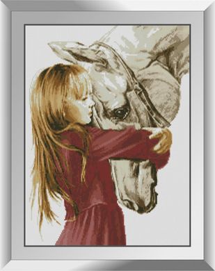 Девочка и лошадь. Набор алмазной живописи. Dream Art (31547D) - Вышивка крестиком и бисером - Овца Рукодельница