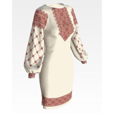 Набір для вишивки нитками Барвиста Вишиванка заготовки жіночої сукні – вишиванки Полісся ПЛ100шМннннi