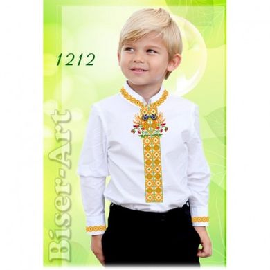 Рубашка для хлопчиків (габардин) Заготовка для вишивки бісером або нитками Biser-Art 1212ба-г - Вишивка хрестиком і бісером - Овечка Рукодільниця