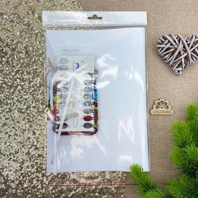 Сані з подарунками Новорічна іграшка для вишивки хрестом на пластиковій канві Virena VPC_014 - Вышивка крестиком и бисером - Овца Рукодельница