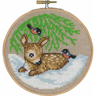 Набір для вишивання "Оленятко (Deer)" PERMIN - Вышивка крестиком и бисером - Овца Рукодельница