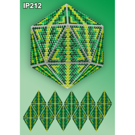 Елки 3d Новогодний шар Набор для выкладки пластиковыми алмазиками Вдохновение IP212 - Вышивка крестиком и бисером - Овца Рукодельница