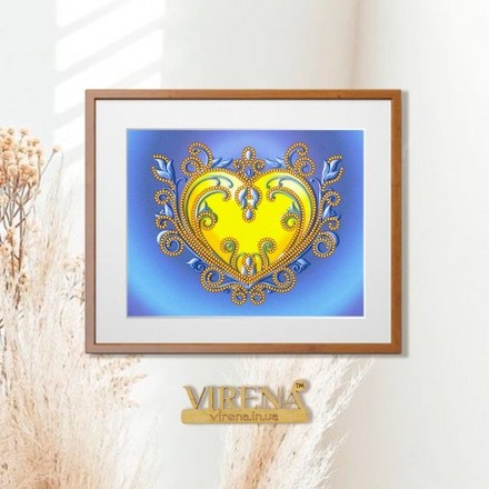 Сердечко Схема для вишивання бісером Virena А5Н_348 - Вышивка крестиком и бисером - Овца Рукодельница
