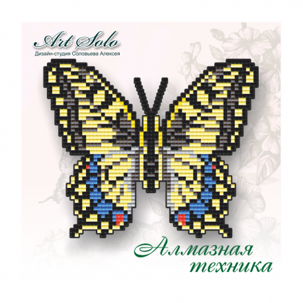 Бабочка-магнит «Махаон» ArtSolo Набор алмазной живописи БАТ03 - Вышивка крестиком и бисером - Овца Рукодельница