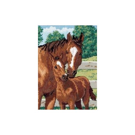Набор для вышивки Dimensions 06960 Mother’s Pride Horses - Вишивка хрестиком і бісером - Овечка Рукодільниця