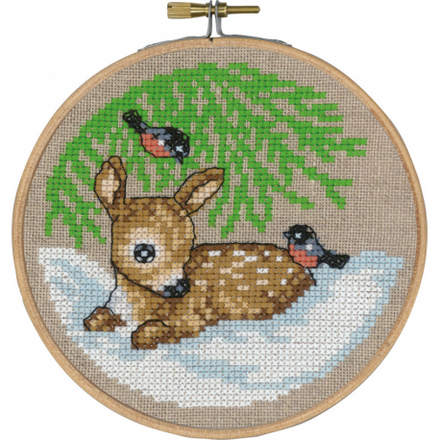 Набір для вишивання "Оленятко (Deer)" PERMIN - Вышивка крестиком и бисером - Овца Рукодельница