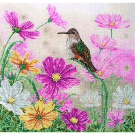 Набор для вышивания Anchor MAIA 01218 Bird and Floral/Птица и цветы - Вышивка крестиком и бисером - Овца Рукодельница