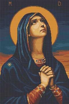 Ікона Божої Матері всіх скорботних радість. Набір для вишивання хрестом. Luca-S (B443) - Вишивка хрестиком і бісером - Овечка Рукодільниця