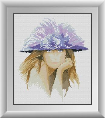 Девушка в фиолетовой шляпке. Набор алмазной живописи. Dream Art (30939D) - Вышивка крестиком и бисером - Овца Рукодельница