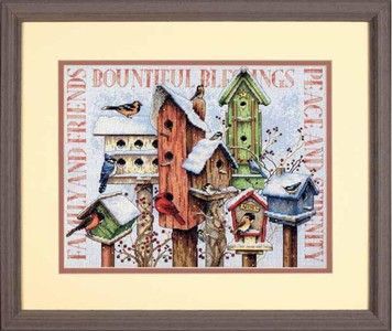 Набор для вышивки Dimensions 70-08863 Winter Housing - Вышивка крестиком и бисером - Овца Рукодельница