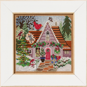 Набір для вишивання Festive Fairy Cottage/Святковий котедж феї Mill Hill - Вишивка хрестиком і бісером - Овечка Рукодільниця