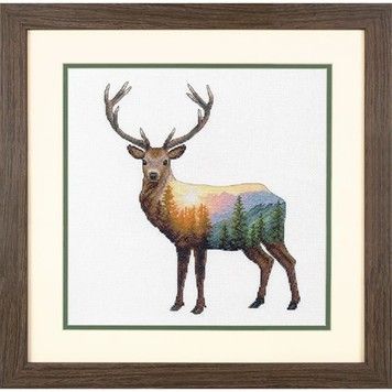 Набір для вишивання хрестиком Dimensions Deer Scene 70-35387 - Вишивка хрестиком і бісером - Овечка Рукодільниця