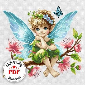 Весенние мечты Электронная схема для вышивания крестом Wonderland Сrafts WLP-011