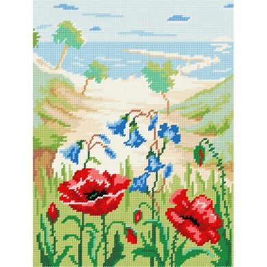 Маки Набір для вишивання по канві з малюнком Quick Tapestry TL-13 - Вышивка крестиком и бисером - Овца Рукодельница