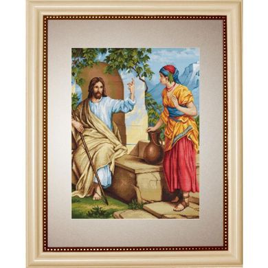 Ісус та самаритеанка. Набір для вишивання хрестом. Luca-S (B478) - Вишивка хрестиком і бісером - Овечка Рукодільниця