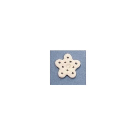 White Glitter Snowflake, Medium Пуговица Stoney Creek SB080M - Вишивка хрестиком і бісером - Овечка Рукодільниця