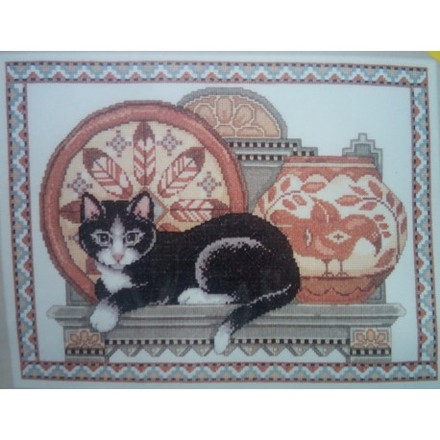 Набор для вышивания Design Works 9660 Southwest Cat - Вишивка хрестиком і бісером - Овечка Рукодільниця