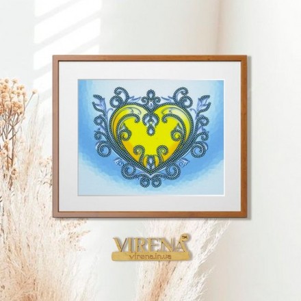 Сердечко Схема для вишивання бісером Virena А5Н_349 - Вышивка крестиком и бисером - Овца Рукодельница