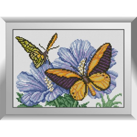 Бабочки с анемонами Набор алмазной живописи Dream Art 31831D - Вишивка хрестиком і бісером - Овечка Рукодільниця