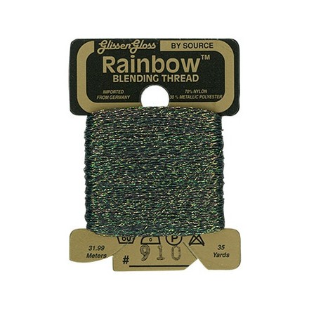 Rainbow Blending Thread 910 Light Flame Металлизированное мулине Glissen Gloss RBT910 - Вишивка хрестиком і бісером - Овечка Рукодільниця