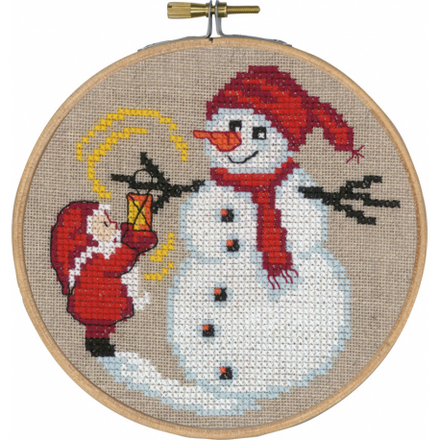 Набір для вишивання "Сніговик (Snowman)" PERMIN - Вышивка крестиком и бисером - Овца Рукодельница