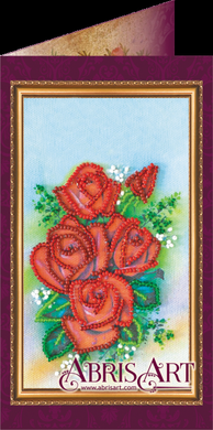 Вітаю-12. Вітальна листівка для вишивання бісером. Абріс Арт (AO-059) - Вишивка хрестиком і бісером - Овечка Рукодільниця