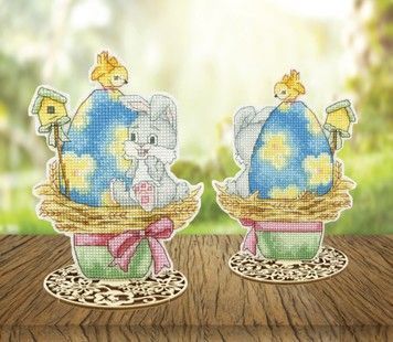 Світлого Великодня! Великодній Кролик. Набір для вишивання хрестом. Чарівна Мить (Т-64) - Вишивка хрестиком і бісером - Овечка Рукодільниця