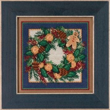 Набір для вишивання Mill Hill MH145304 Spiced Wreath - Вишивка хрестиком і бісером - Овечка Рукодільниця