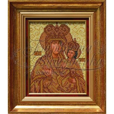 Схема картини Зарваницька Ікона Божої Матері для вишивки бісером на тканині ТО075пн1722 - Вишивка хрестиком і бісером - Овечка Рукодільниця