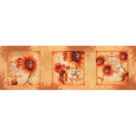 Набор для вышивания Lanarte L34897 Sunflower Triptych - Вышивка крестиком и бисером - Овца Рукодельница
