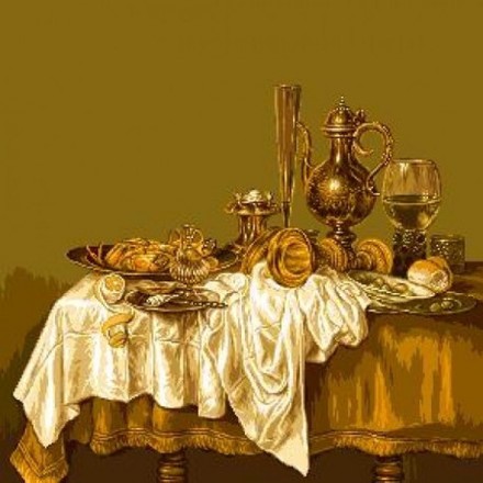 Набор для вышивания гобелен Goblenset G569 Завтрак с омарами - Вишивка хрестиком і бісером - Овечка Рукодільниця