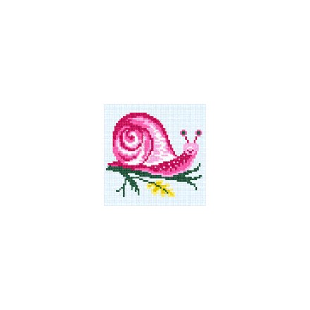 Улитка Ткань для вышивания с нанесённым рисунком Orchidea O-1212 - Вышивка крестиком и бисером - Овца Рукодельница