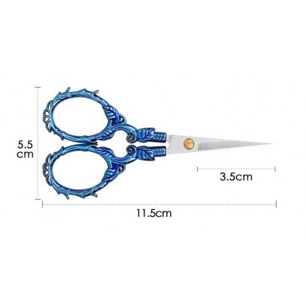 Ножиці для рукоділля сині Classic Design CD-138сн - Вышивка крестиком и бисером - Овца Рукодельница