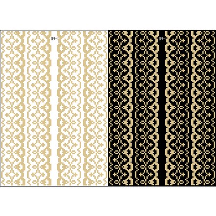 Канва с нанесенным рисунком для вышивки бисером и нитками на водорастворимом клеевом флизелине ФЛ094фн2030